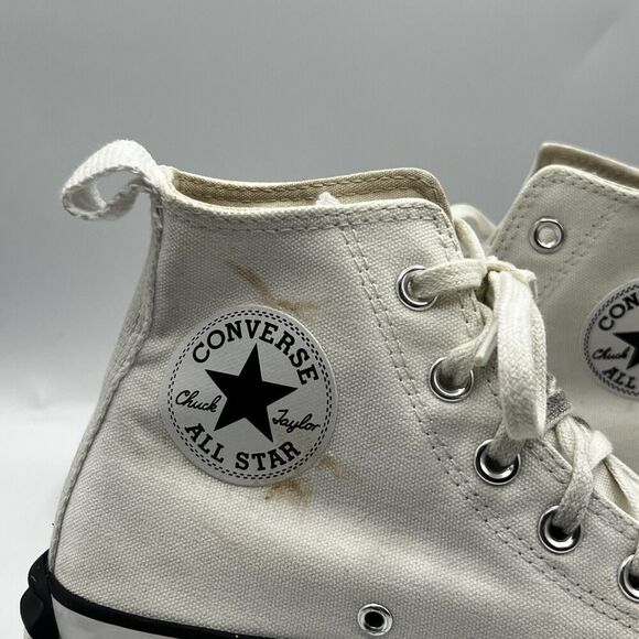 Converse Sneakers Mens 5.5 Womens 7 White Run Star Hike High Top Chuck Taylor - Picture 7 of 13